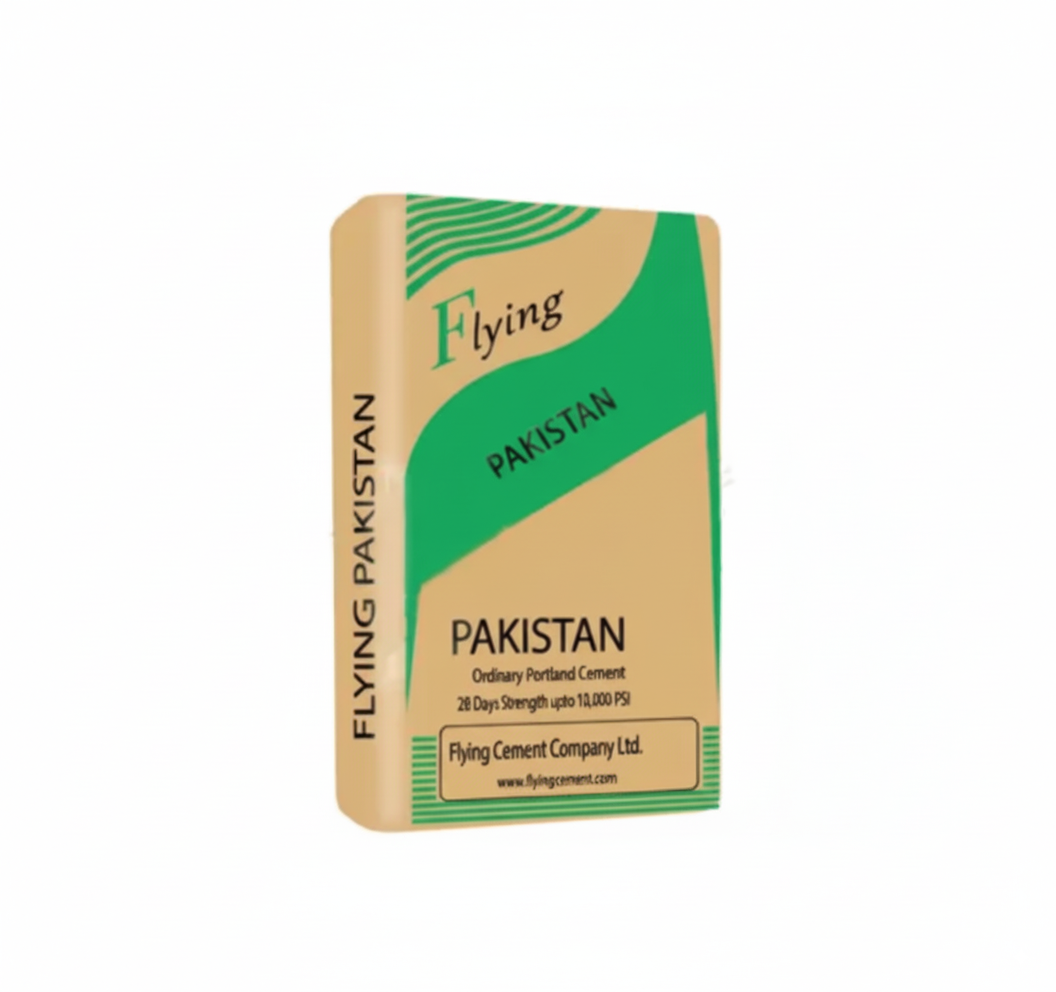 Flying Cement OPC (Ordinary Portland Cement), strong and reliable cement for concrete, plaster, masonry, and infrastructure projects in Pakistan.