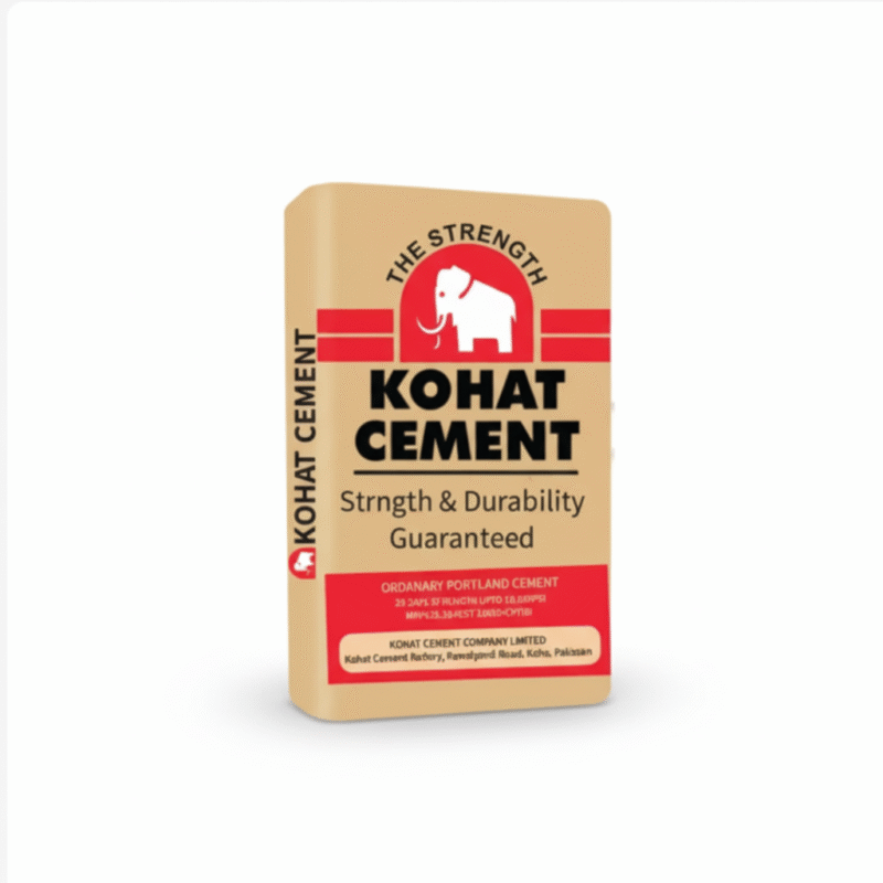 Kohat Cement OPC (Ordinary Portland Cement), strong and durable cement for concrete, plaster, masonry, and infrastructure projects in Pakistan.
