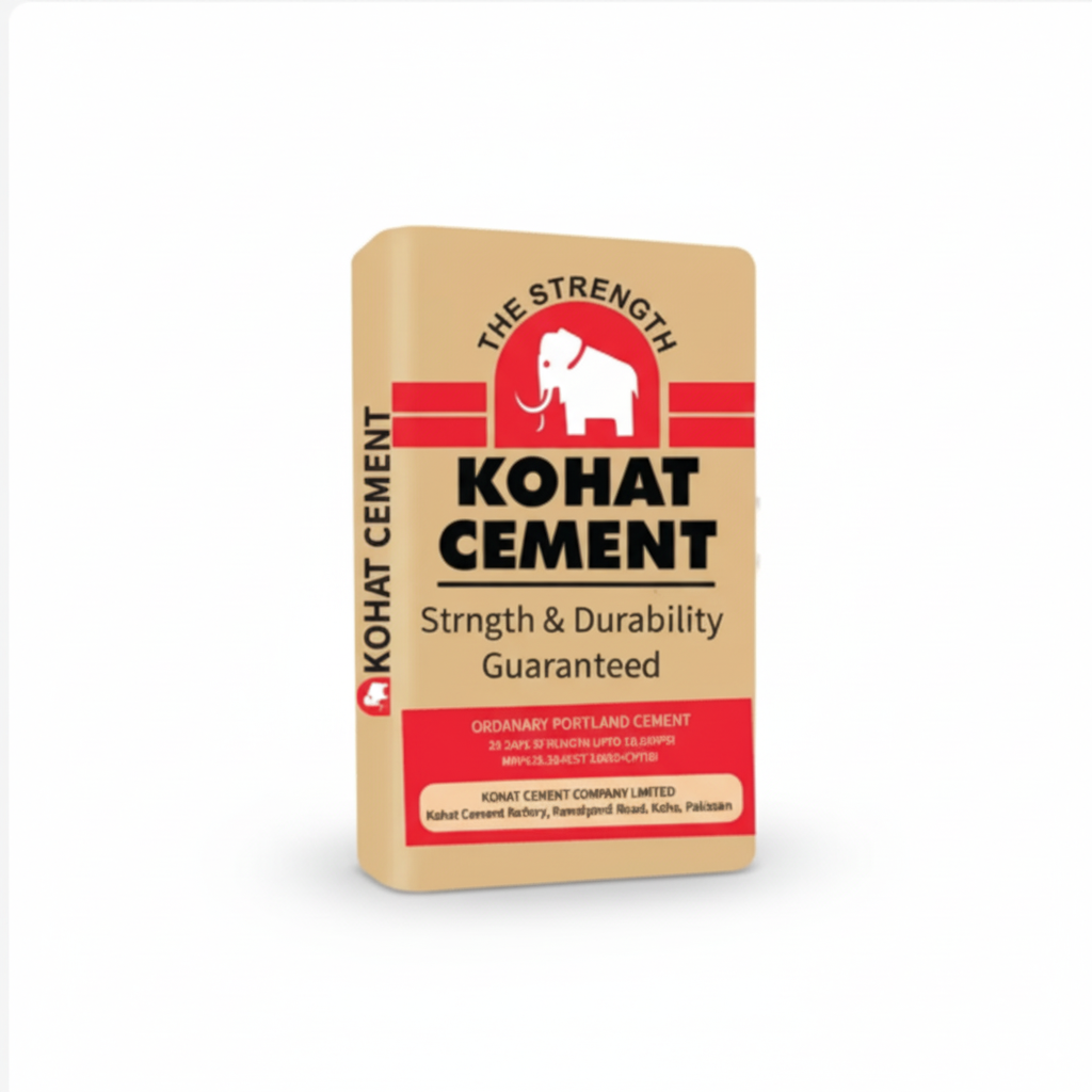 Kohat Cement OPC (Ordinary Portland Cement), strong and durable cement for concrete, plaster, masonry, and infrastructure projects in Pakistan.