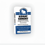Kohat Cement White, premium decorative cement for flooring, wall finishes, terrazzo, tile grouting, and architectural designs in Pakistan.