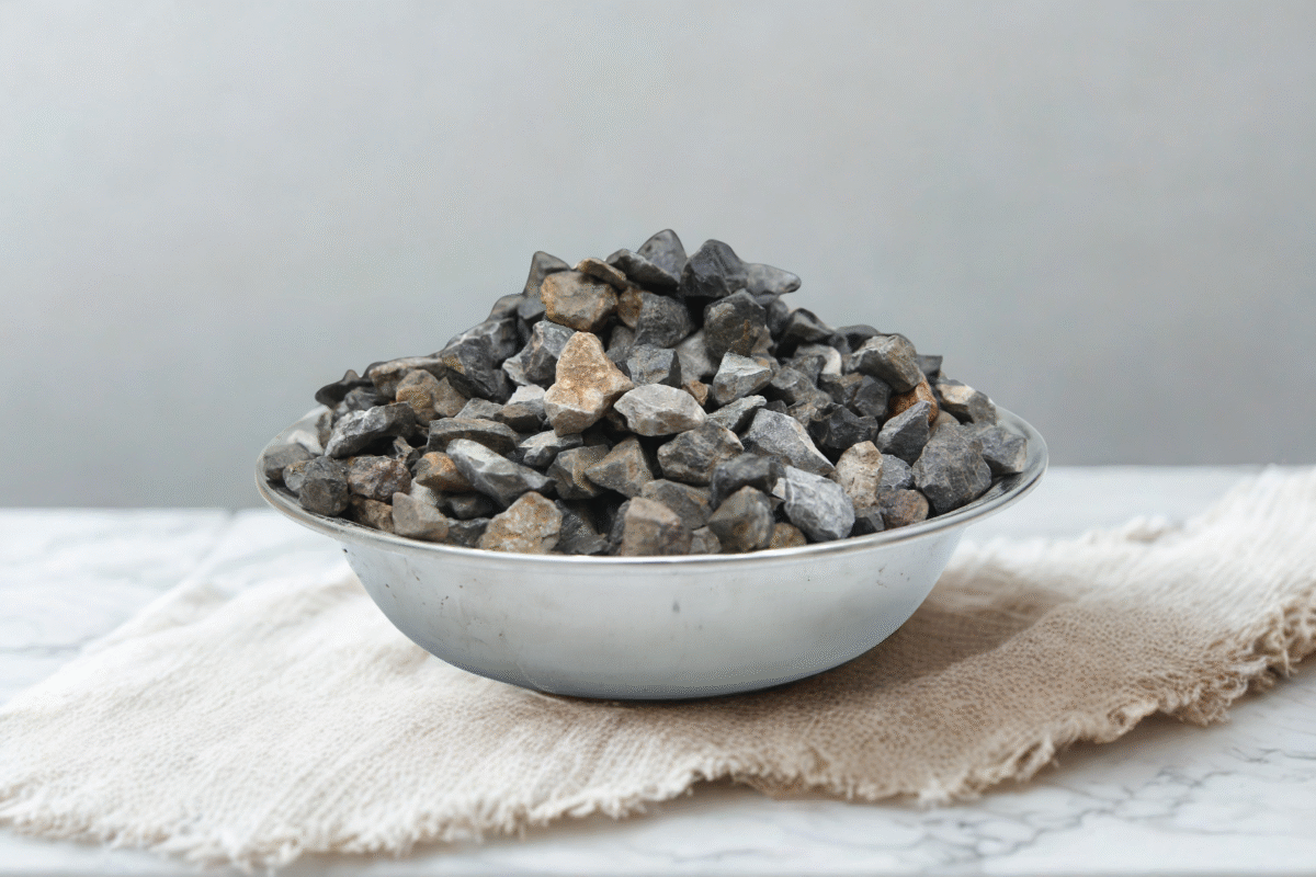 Crush Sargodha Plant B 1/2 inch (15–20 mm) stone aggregate, reliable construction material for concrete, foundations, and road works in Pakistan.