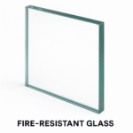 Fire-Resistant Glass – heat-resistant and safety-rated glass for fire doors, windows, and partitions in construction.