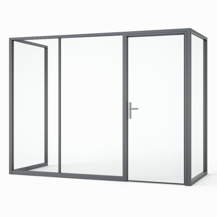 Glass Partitions – tempered or laminated safety glass dividers for offices, commercial spaces, and modern interiors.