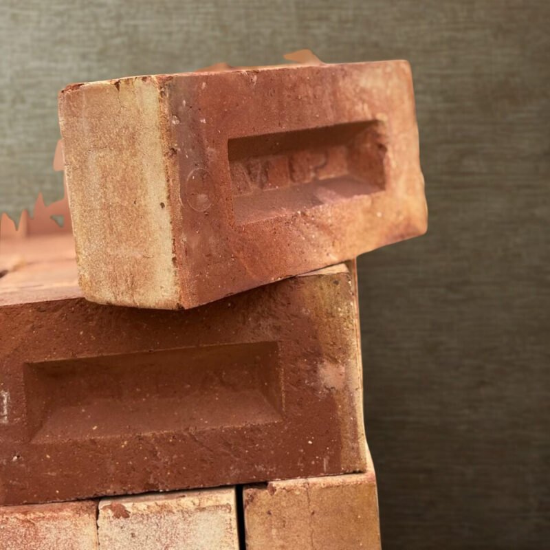 Special front face bricks 3000+ PSI premium facade bricks on white background